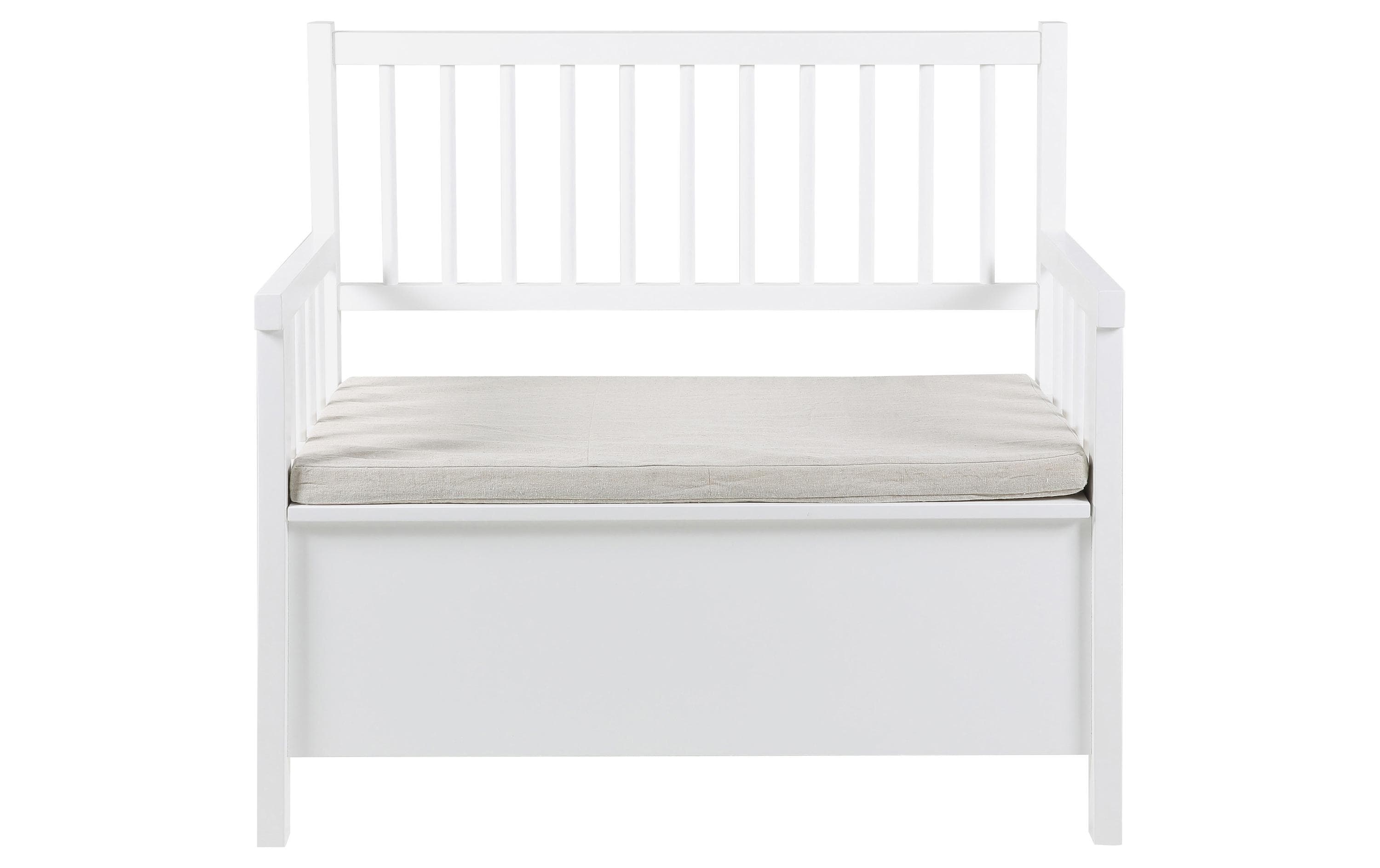 AC Design Sitzbank Aster 90 x 48 x 85 cm, Weiss