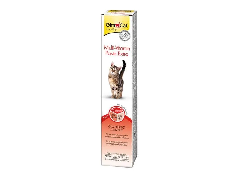 Gimpet Nahrungsergänzung GimCat Multi-Vitamin Paste Extra, 50 g Gimpet Nahrungsergänzung GimCat Multi-Vitamin Paste Extra, 50 g