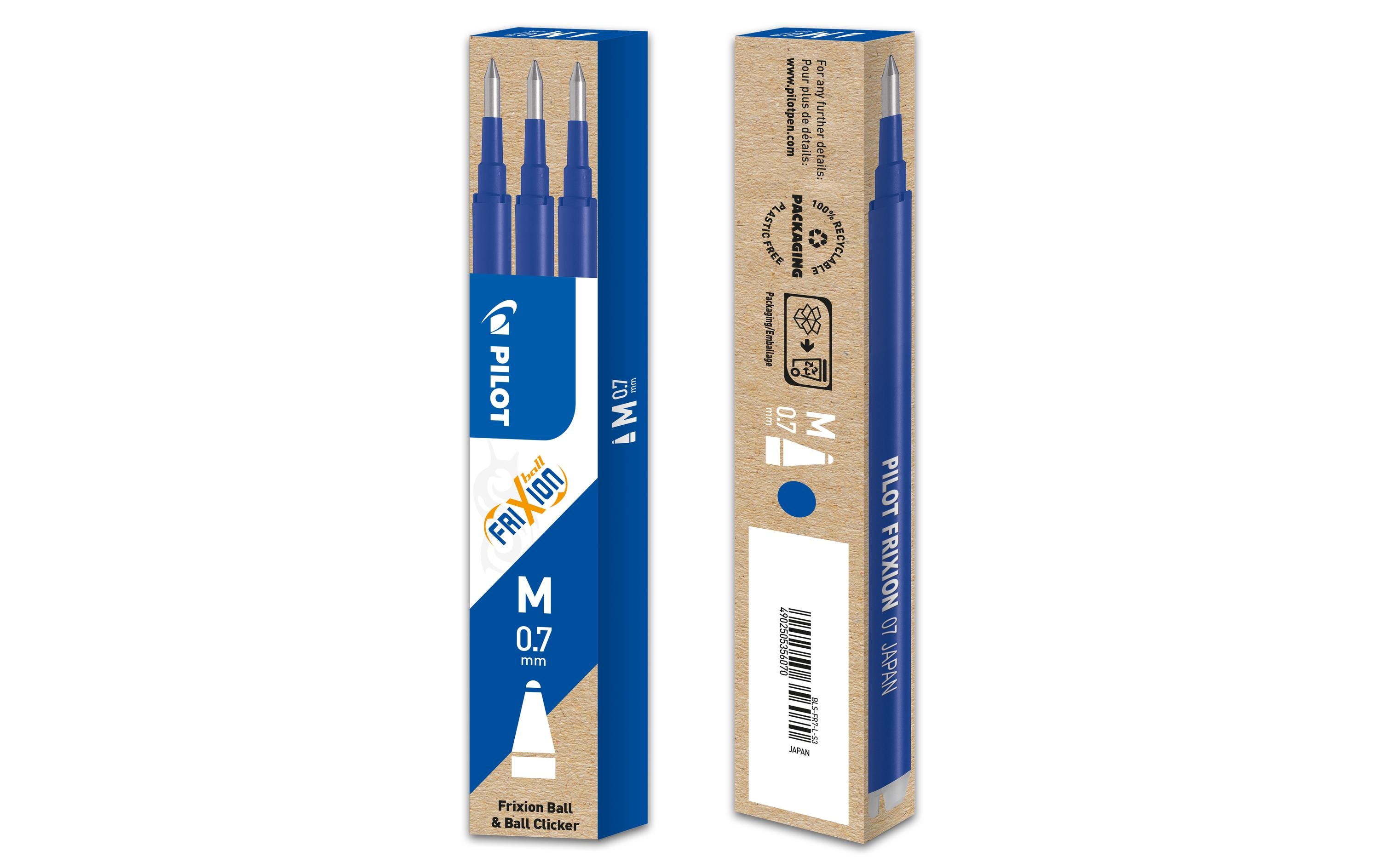 Pilot Patrone Frixion Refill 3 Stück, Blau, 0.7 mm