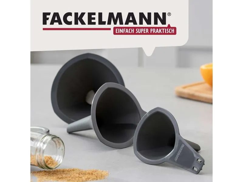 Fackelmann Trichter-Set, Dunkelgrau, 3-tlg. Fackelmann Trichter-Set, Dunkelgrau, 3-tlg.