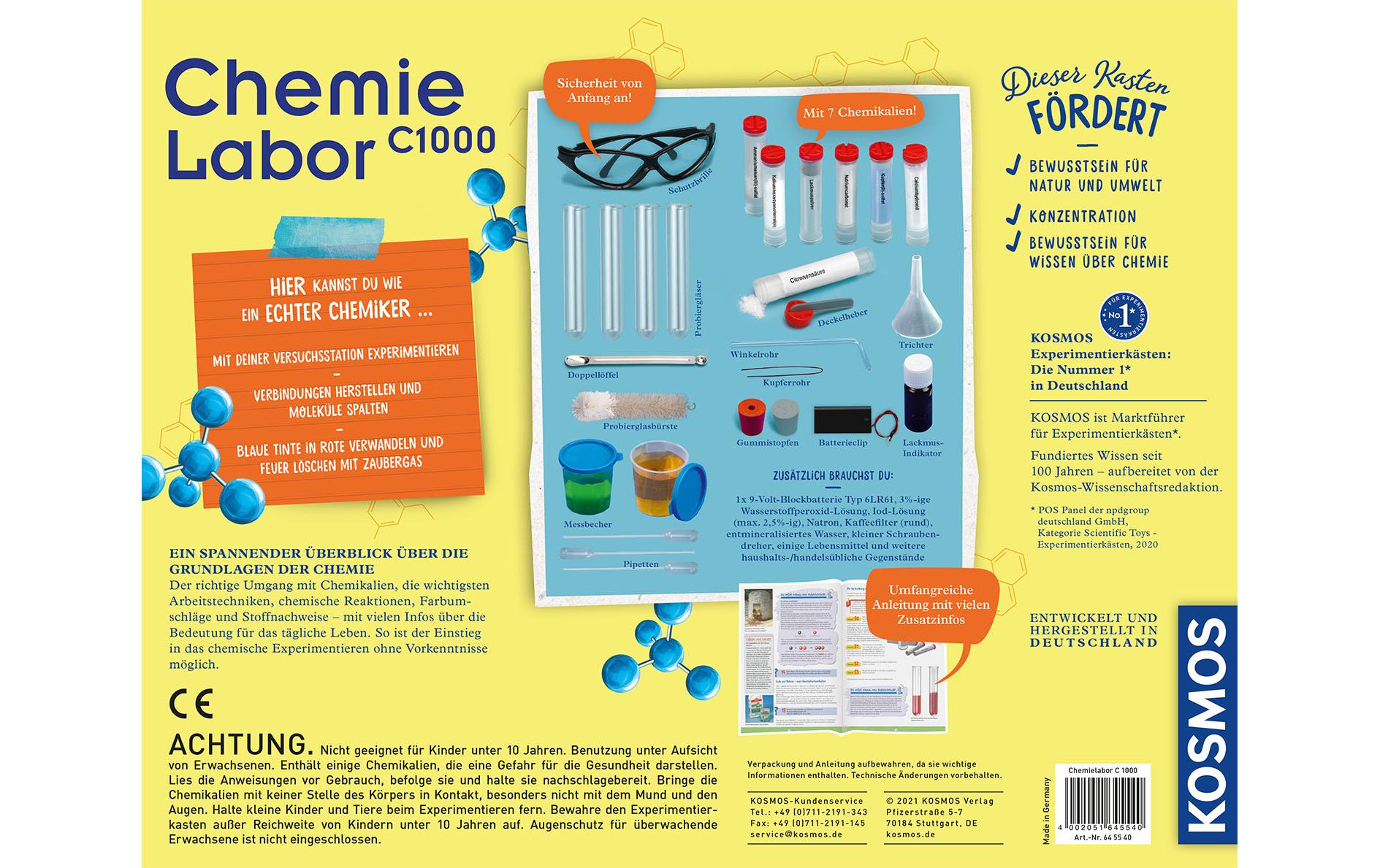 Kosmos Experimentierkasten Chemielabor C 1000 Kosmos Experimentierkasten Chemielabor C 1000