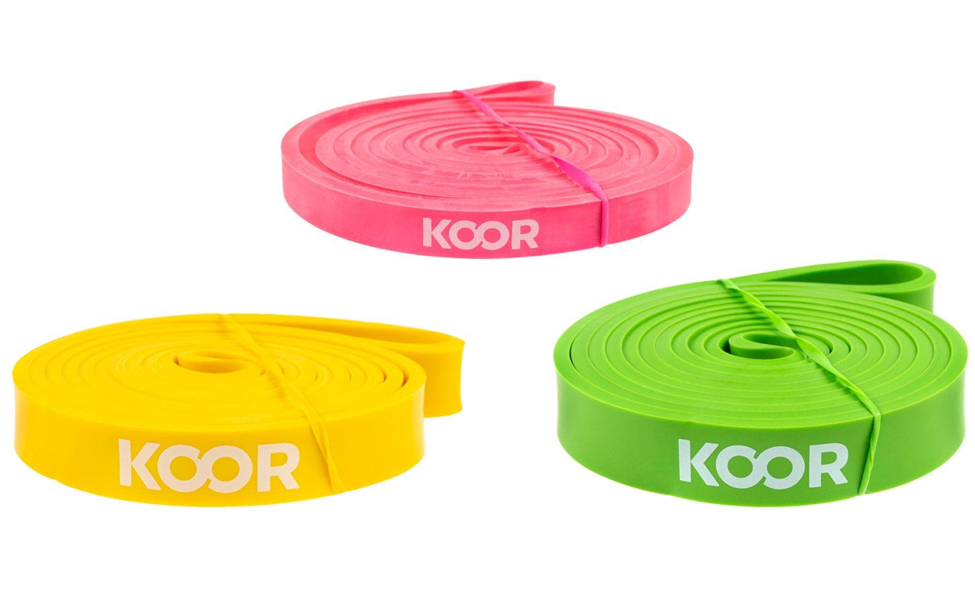 KOOR Fitnessband 3er-Set, leicht bis mittel KOOR Fitnessband 3er-Set, leicht bis mittel