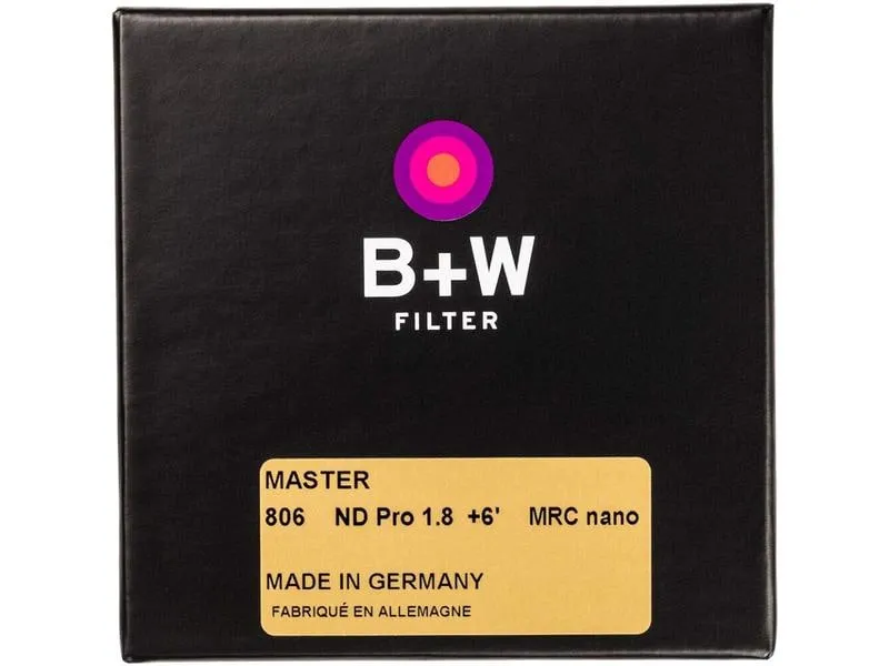 B+W Graufilter MASTER 802 ND 1.8 MRC nano – 49 mm B+W Graufilter MASTER 802 ND 1.8 MRC nano – 49 mm
