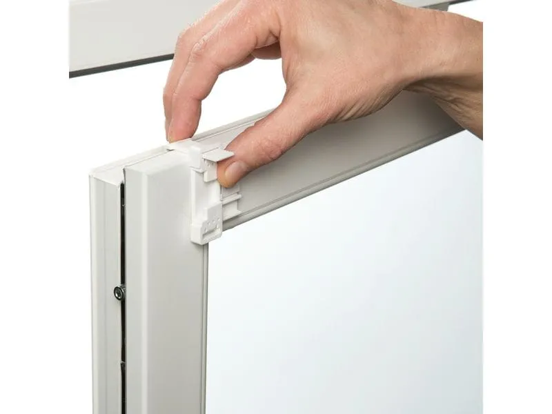 Gardinia Easyfix Klebe- und Klemmset Weiss
