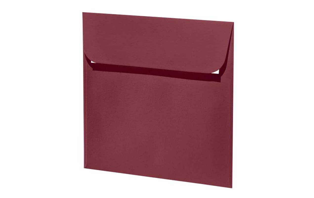 Artoz Couvert 1001, 16 x 16 cm, 5 Stück, Weinrot