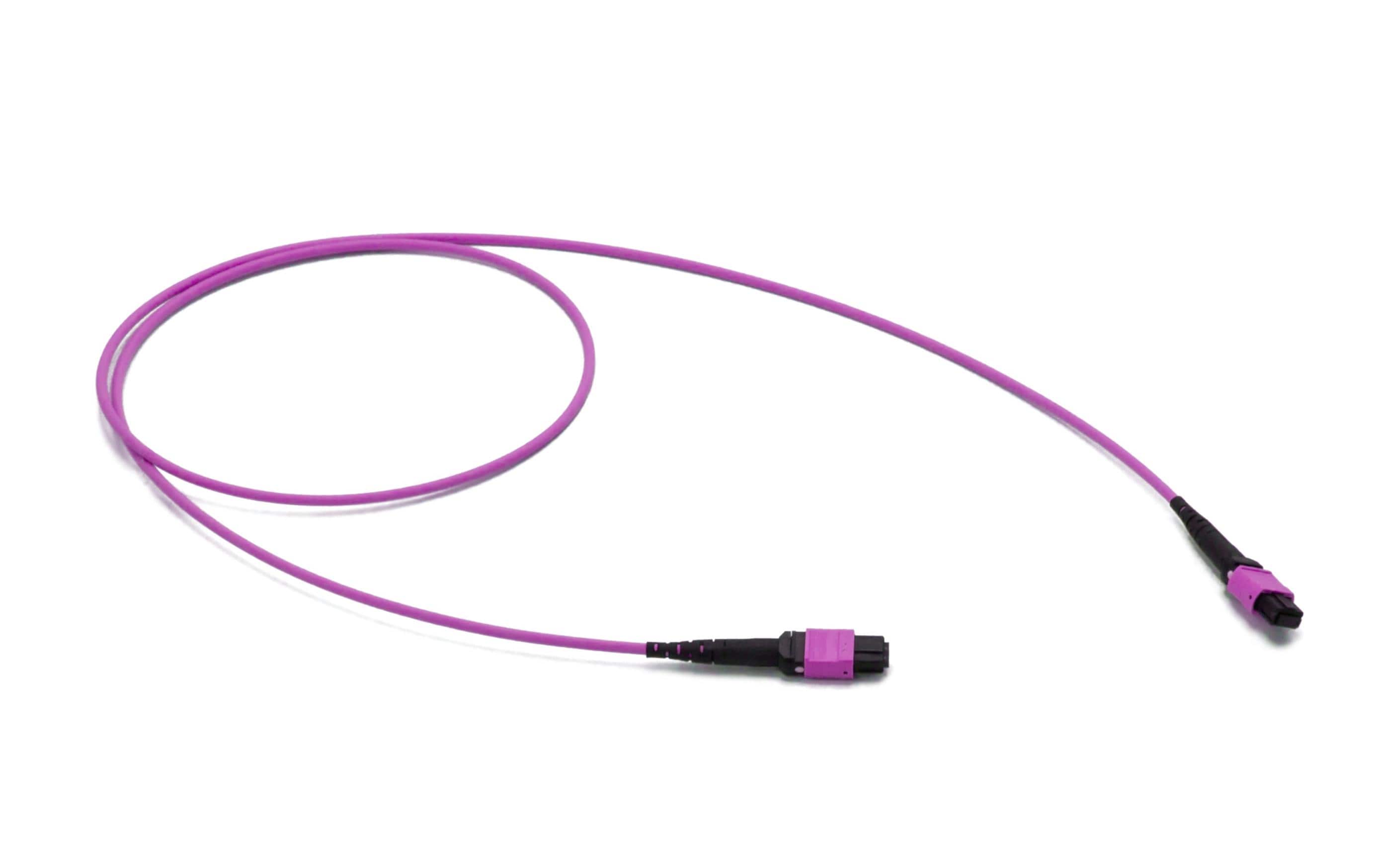 Lightwin LWL MTP-Patchkabel Multimode, OM4, f-f 1x12Faser, QSFP+, 1m Lightwin LWL MTP-Patchkabel Multimode, OM4, f-f 1x12Faser, QSFP+, 1m