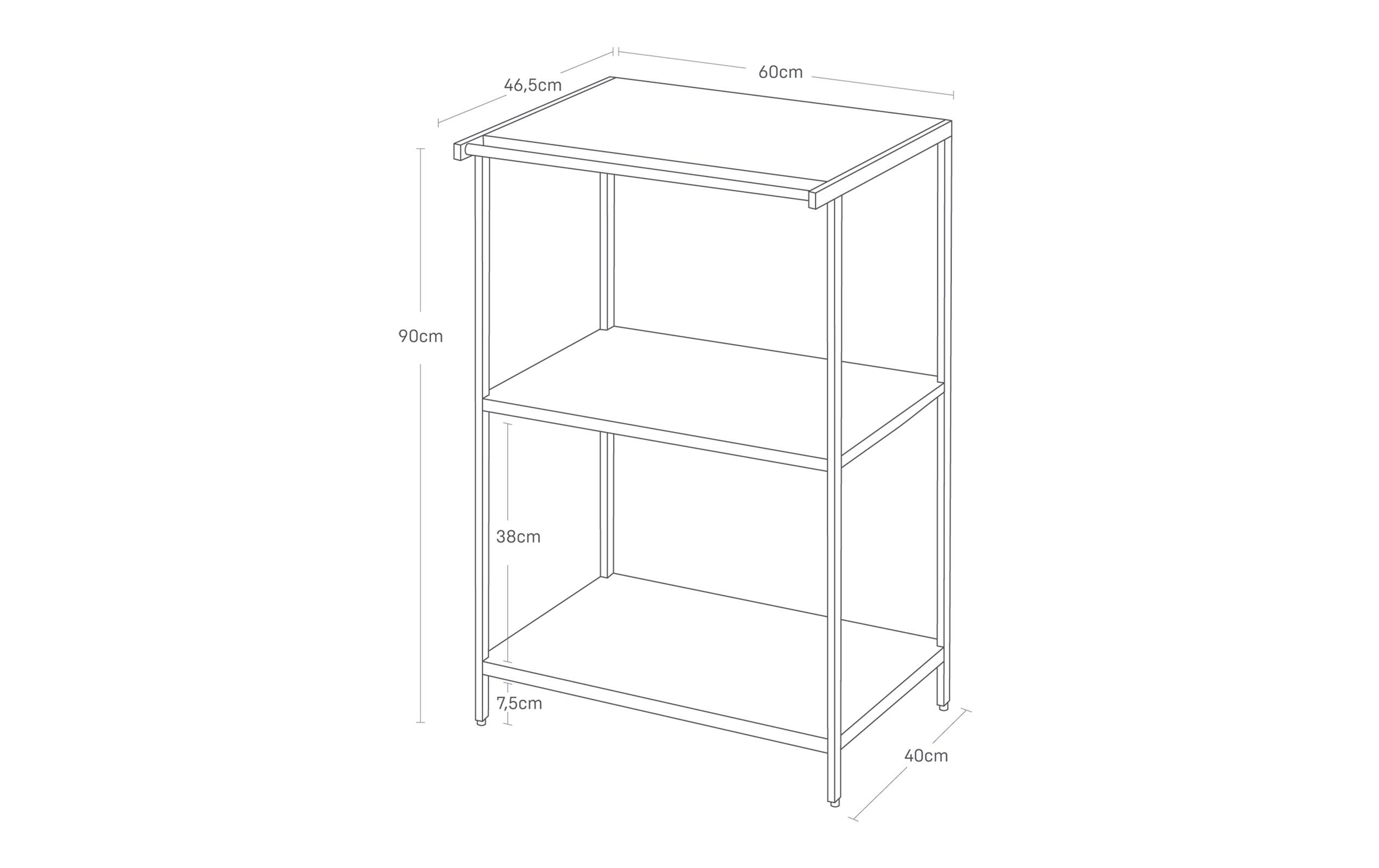 Yamazaki Küchenregal Tower Weiss