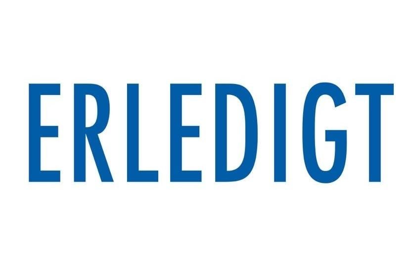 Colop Wort- und Datumsstempel Green Line «ERLEDIGT», Blau