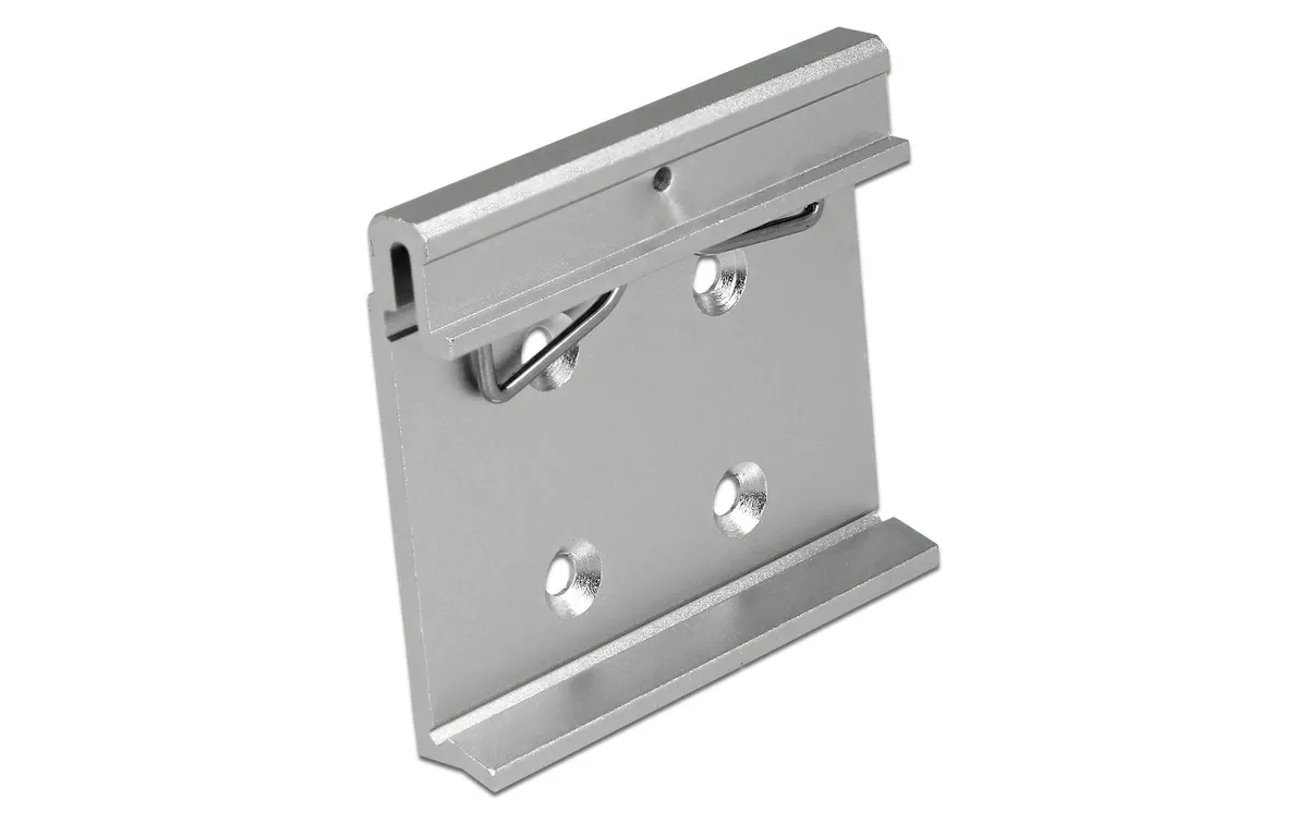 Delock Montageset Aluminium Clip 54 mm für Hutschiene Delock Montageset Aluminium Clip 54 mm für Hutschiene
