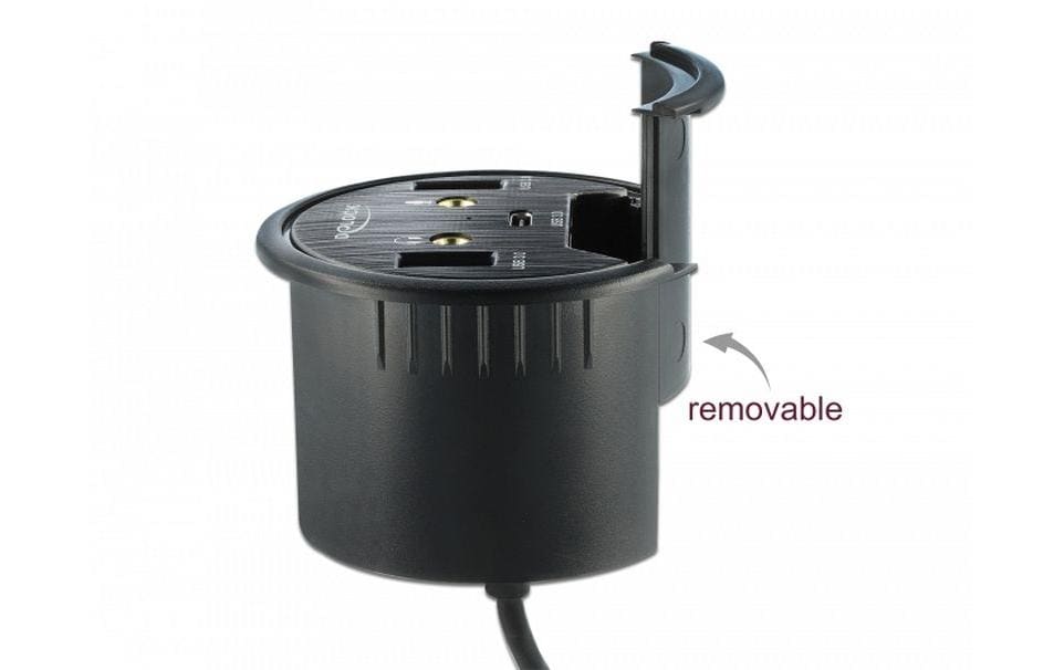 Delock Tisch-Hub USB 3.0 Typ A/C + HD Audio