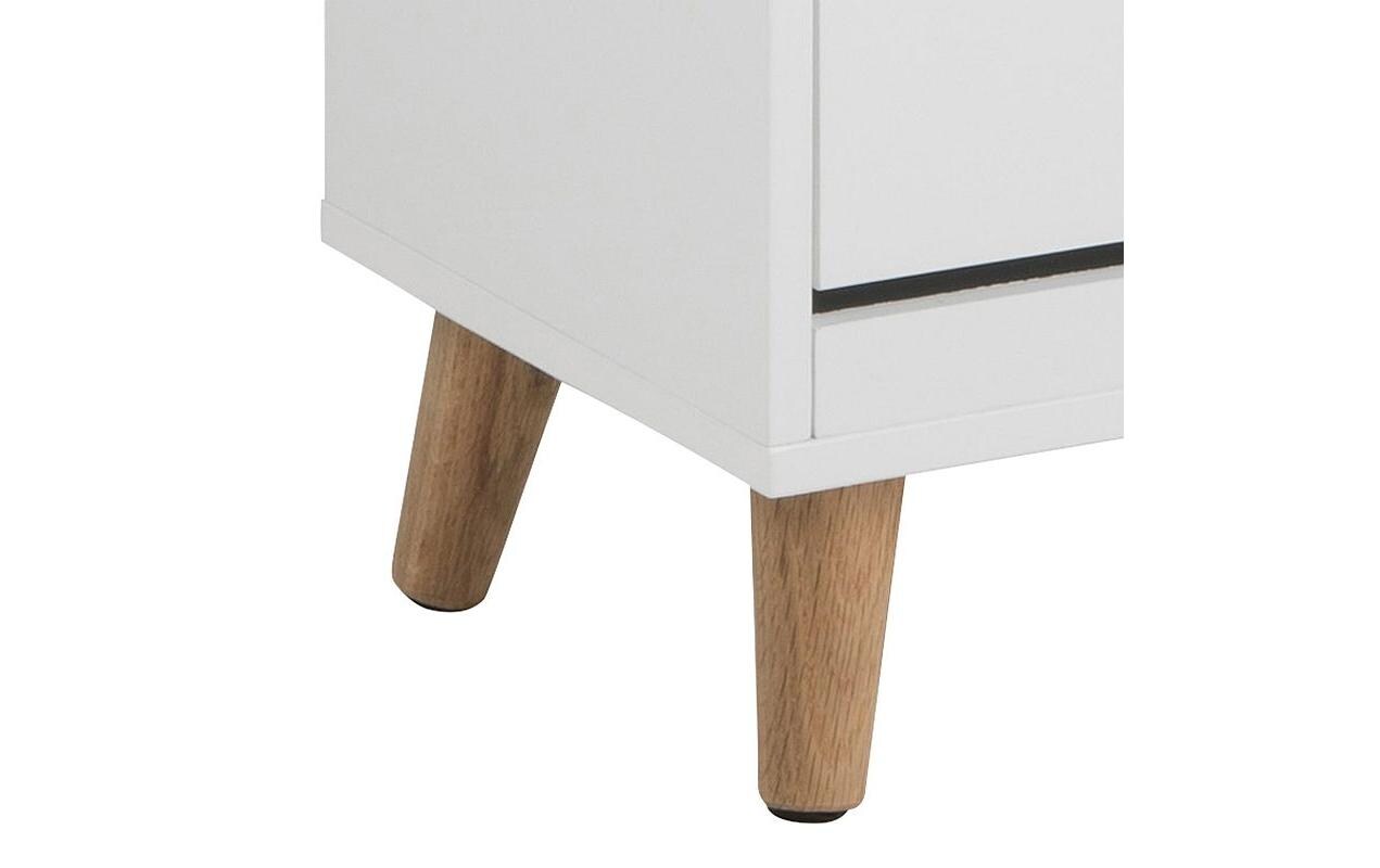 AC Design Schuhschrank Mitra 47 x 30 x 133.5 cm, Nature/Weiss