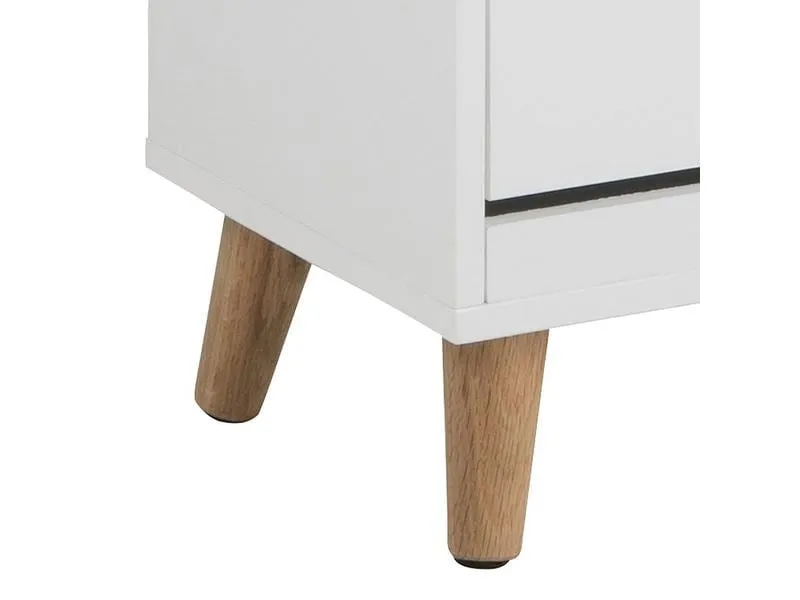 AC Design Schuhschrank Mitra 47 x 30 x 133.5 cm, Nature/Weiss