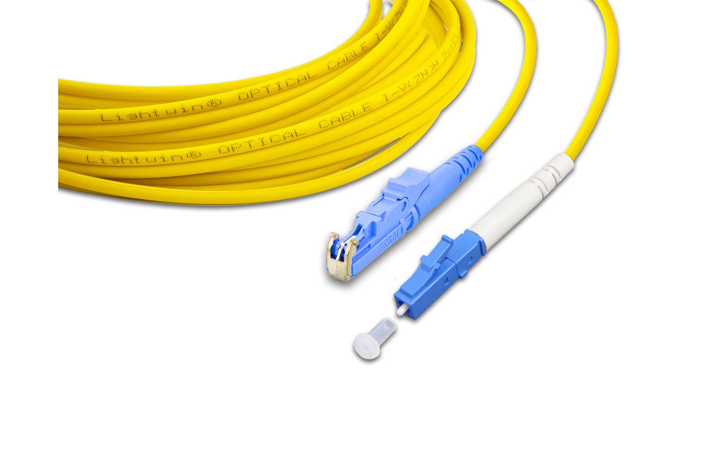 Lightwin LWL-Patchkabel E2000-LC, Singlemode, Simplex, 2m Lightwin LWL-Patchkabel E2000-LC, Singlemode, Simplex, 2m