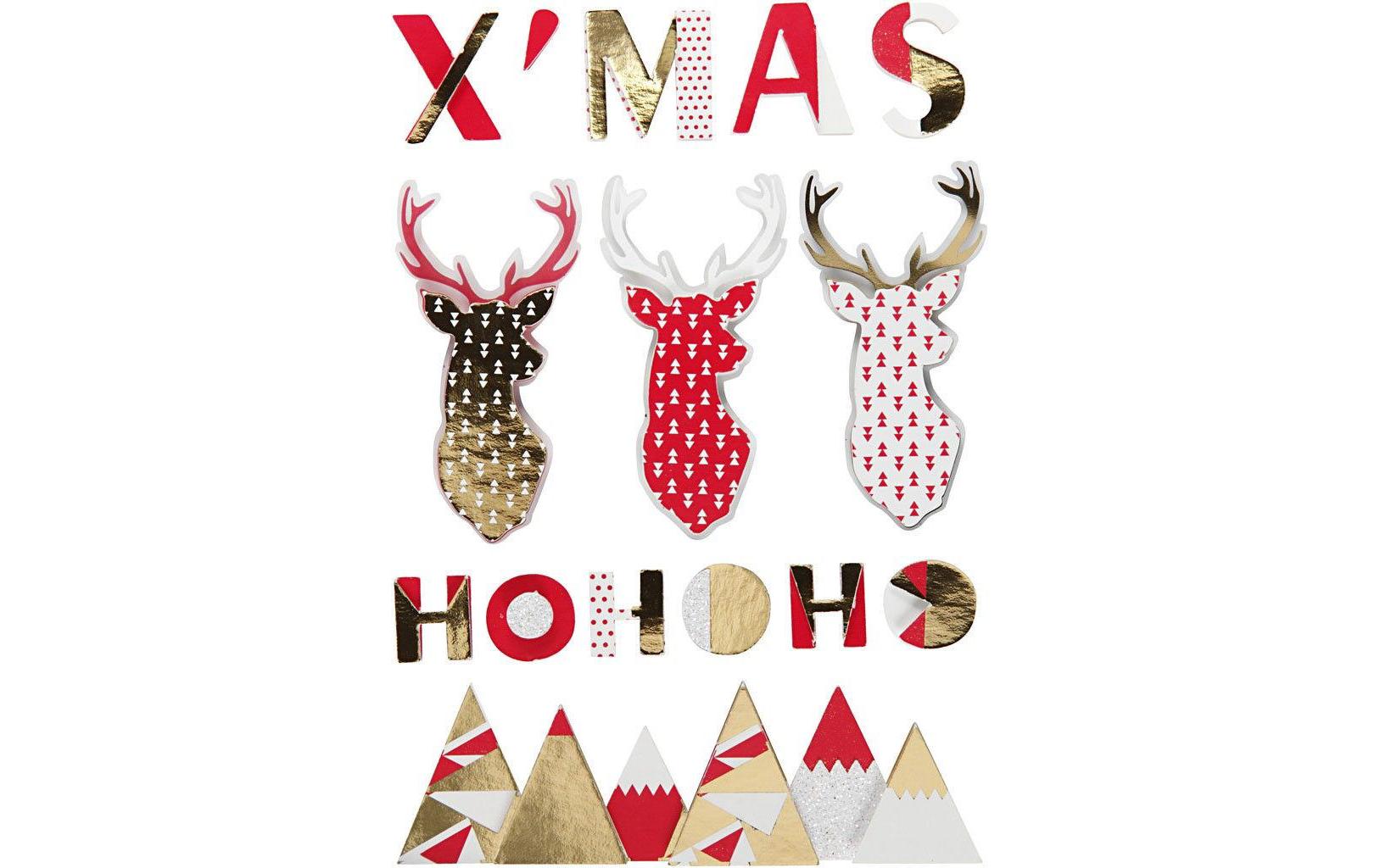 Creativ Company Weihnachtssticker 3D Weihnachten