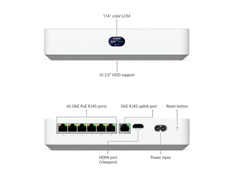 Ubiquiti Netzwerkrekorder UNVR-INSTANT-KIT 1 TB, 4x 5G Turret Ultra
