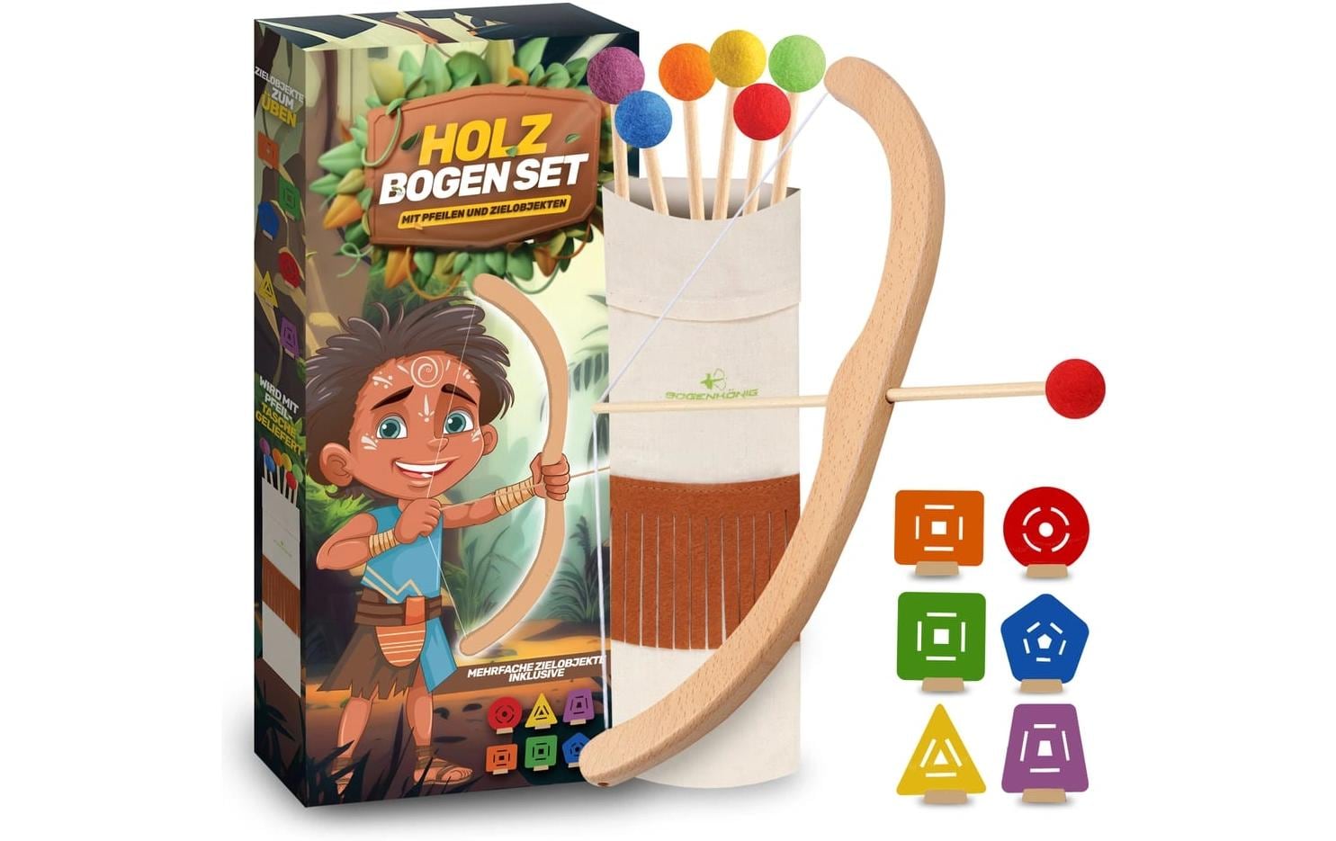 Bogenkönig Bogenschiess-Set 12-teilig