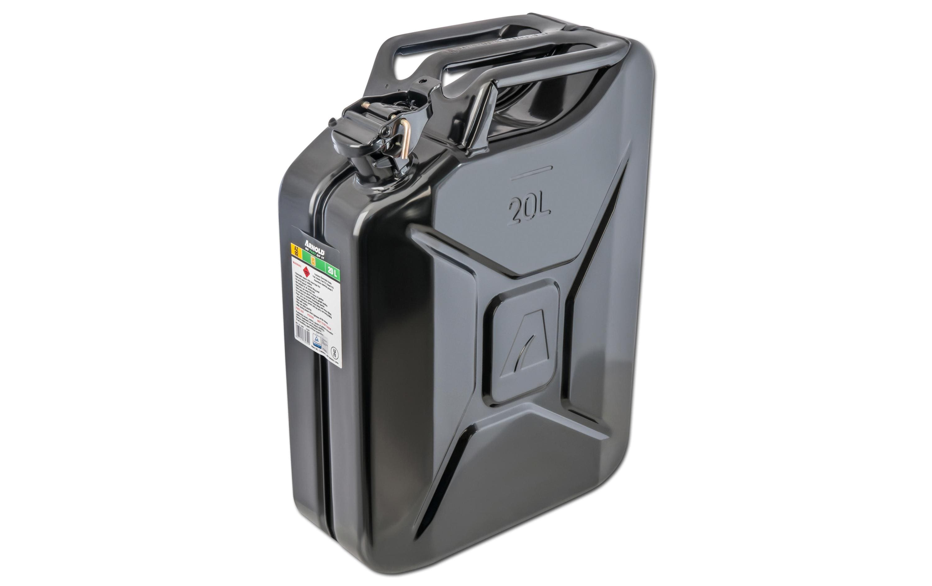 Arnold Benzinkanister 20 l Metall, Schwarz Arnold Benzinkanister 20 l Metall, Schwarz