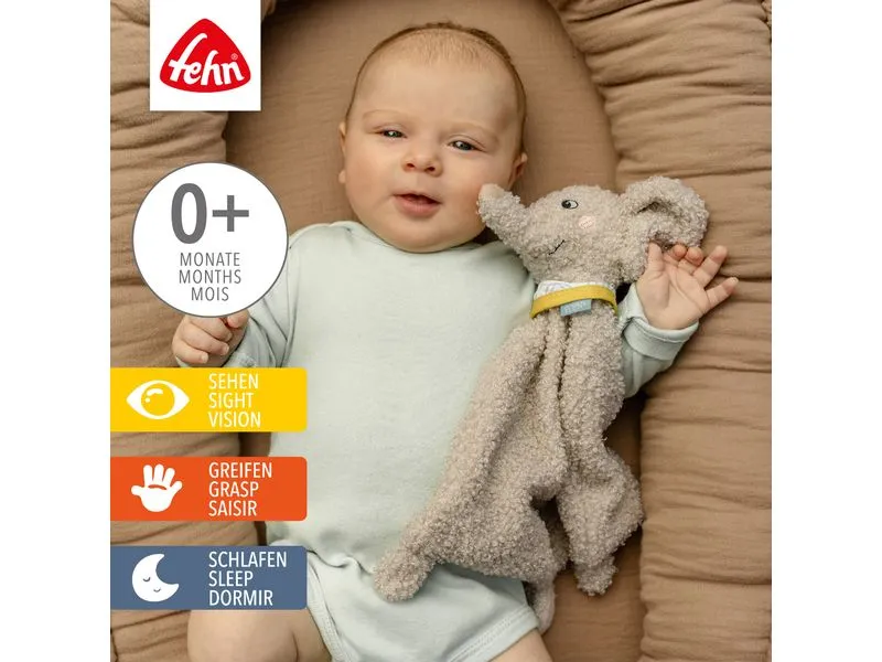 fehn Schmusetuch Elefant, Beige, 33 cm fehn Schmusetuch Elefant, Beige, 33 cm