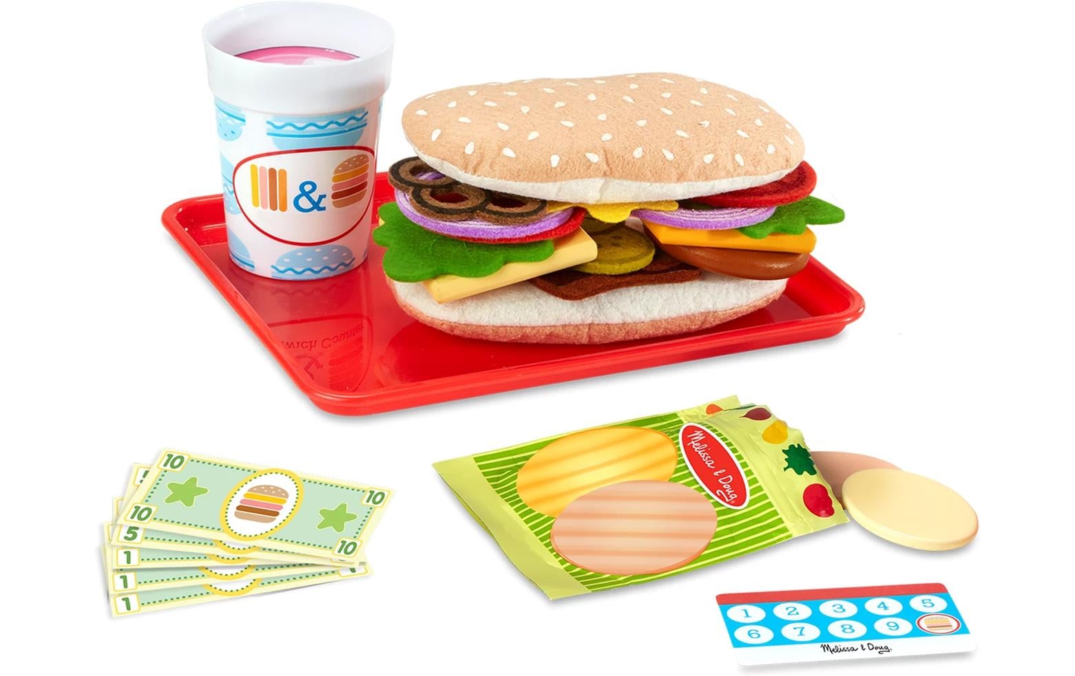 Spinmaster Melissa und Doug Sandwichtheke Holzspielset