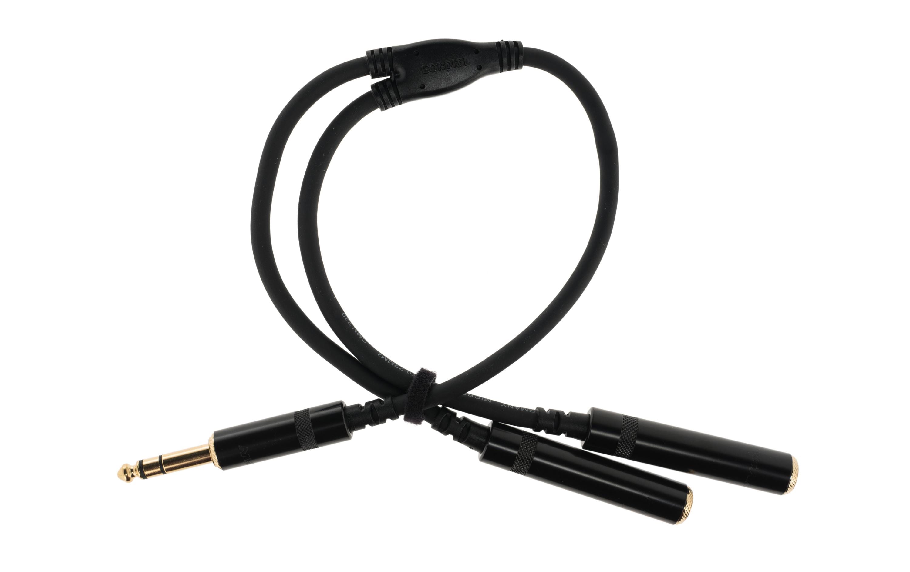 Cordial Audio-Kabel 6.3 mm Klinke - 6.3 mm Klinke 0.3 m