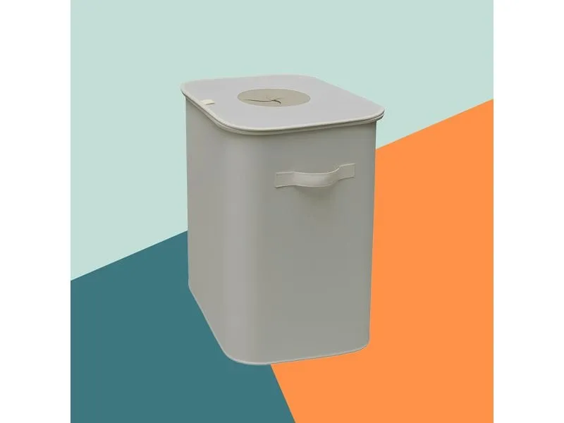 relaxdays Recyclingbehälter 100 L Beige