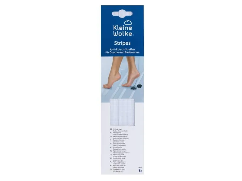Kleine Wolke Antirutsch-Sticker Streifen 6 Stück, Transparent Kleine Wolke Antirutsch-Sticker Streifen 6 Stück, Transparent