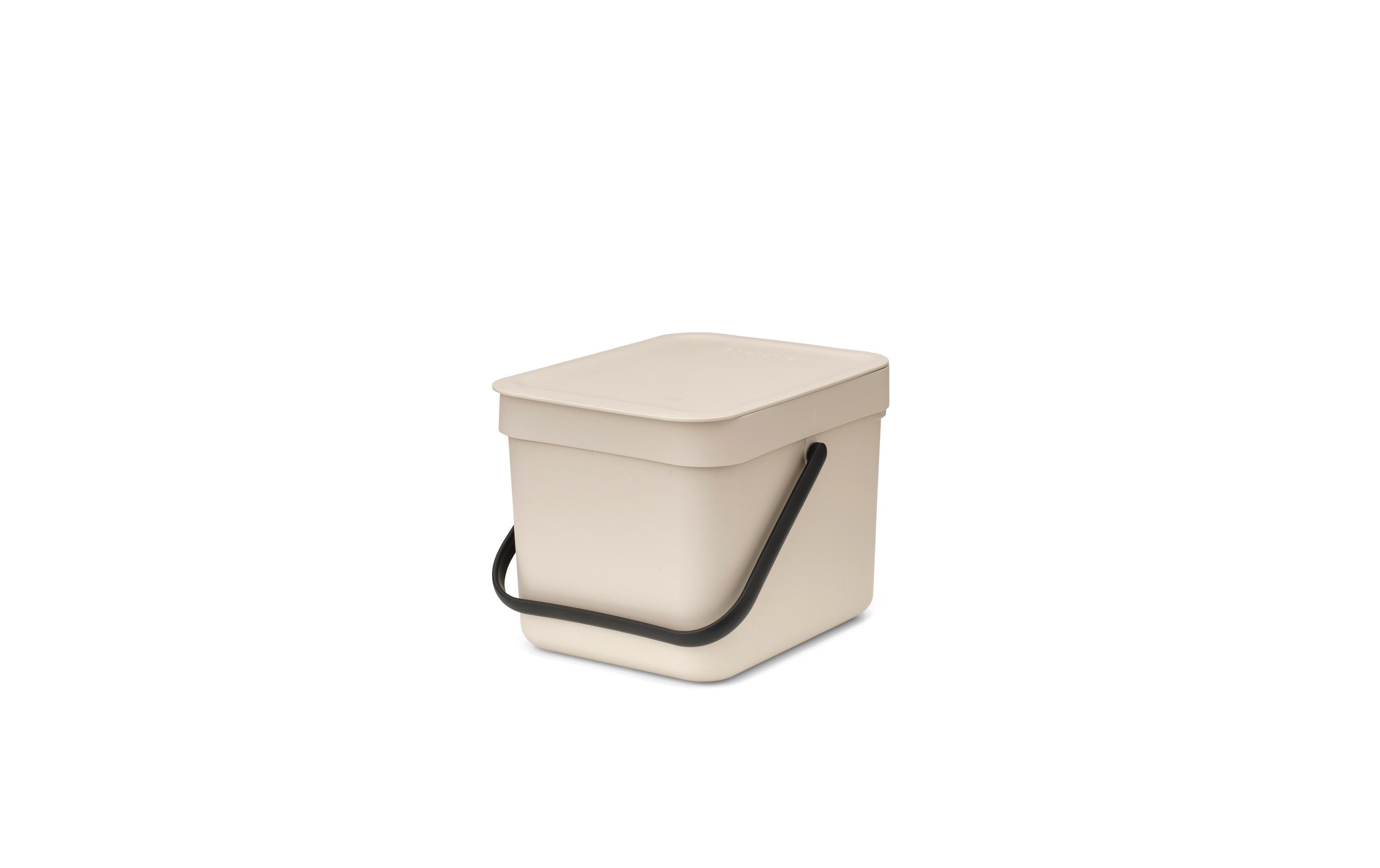 Brabantia Komposteimer Sort & Go 6 l, Beige