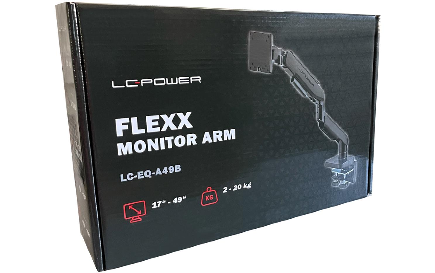 LC-Power Tischhalterung LC-EQ-A49B bis 20 kg – Schwarz
