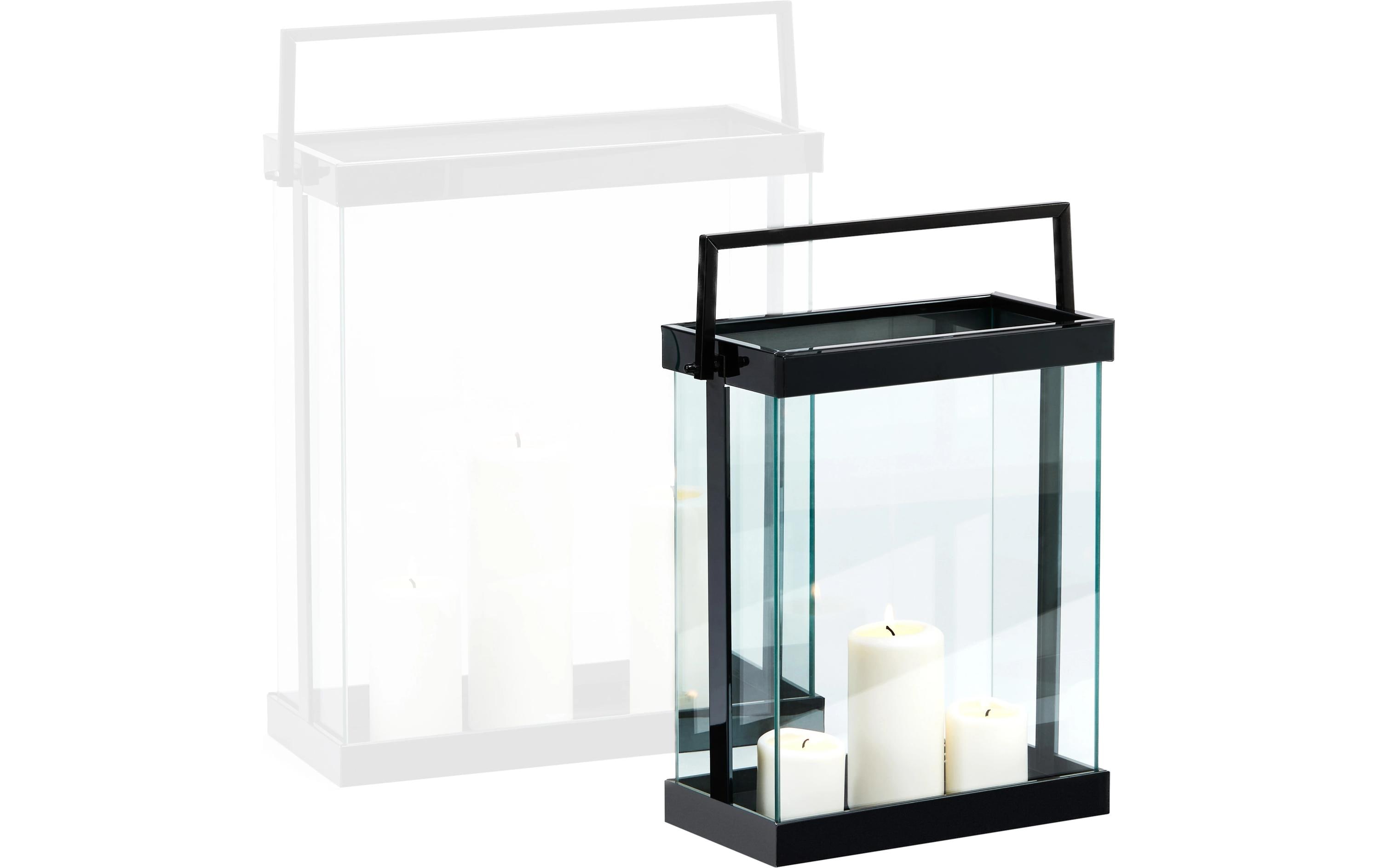 Philippi Laterne Luxor S 42 cm, Schwarz