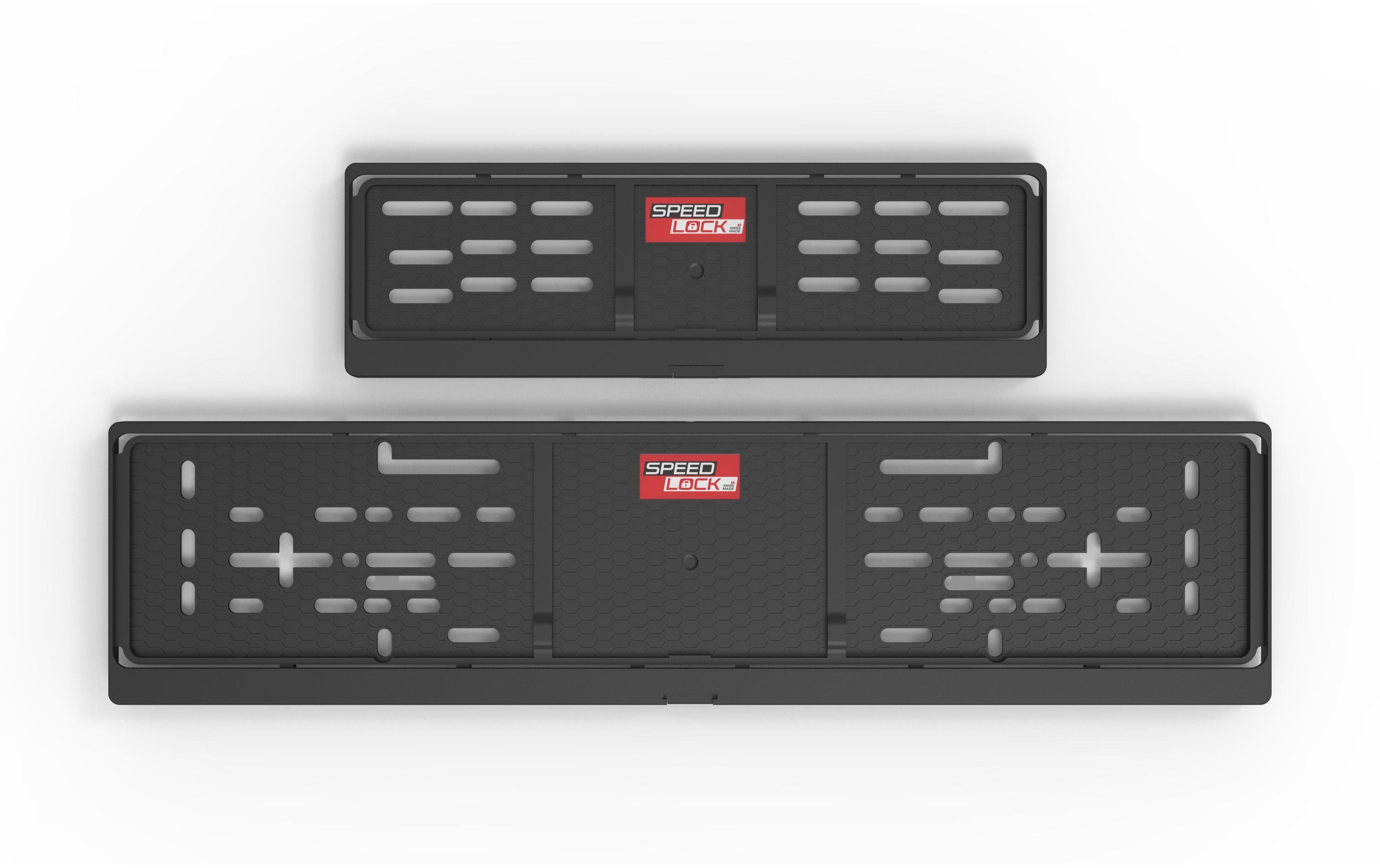 SPEEDLOCK Nummernrahmen-Set, Kunststoff, 30 × 8 cm/50 × 11 cm SPEEDLOCK Nummernrahmen-Set, Kunststoff, 30 × 8 cm/50 × 11 cm