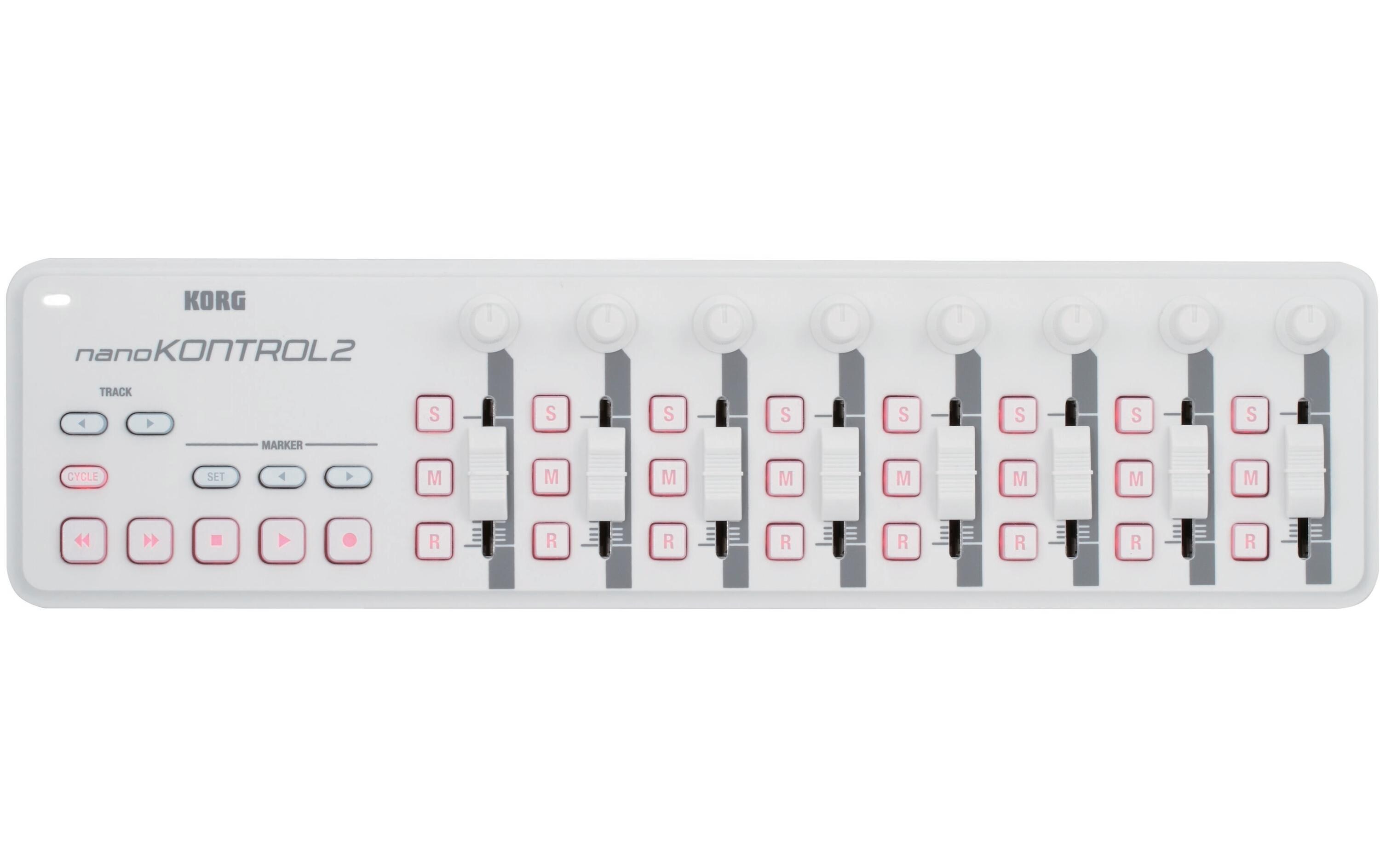 Korg Fader-Controller nanoKONTROL 2 – 8 Fader, Weiss Korg Fader-Controller nanoKONTROL 2 – 8 Fader, Weiss
