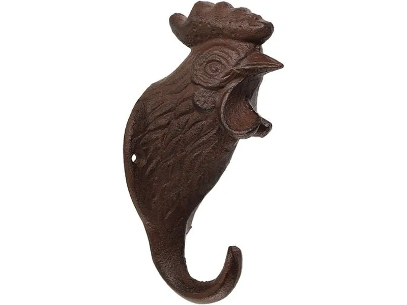Esschert Design Wandhaken Hahn Braun Esschert Design Wandhaken Hahn Braun