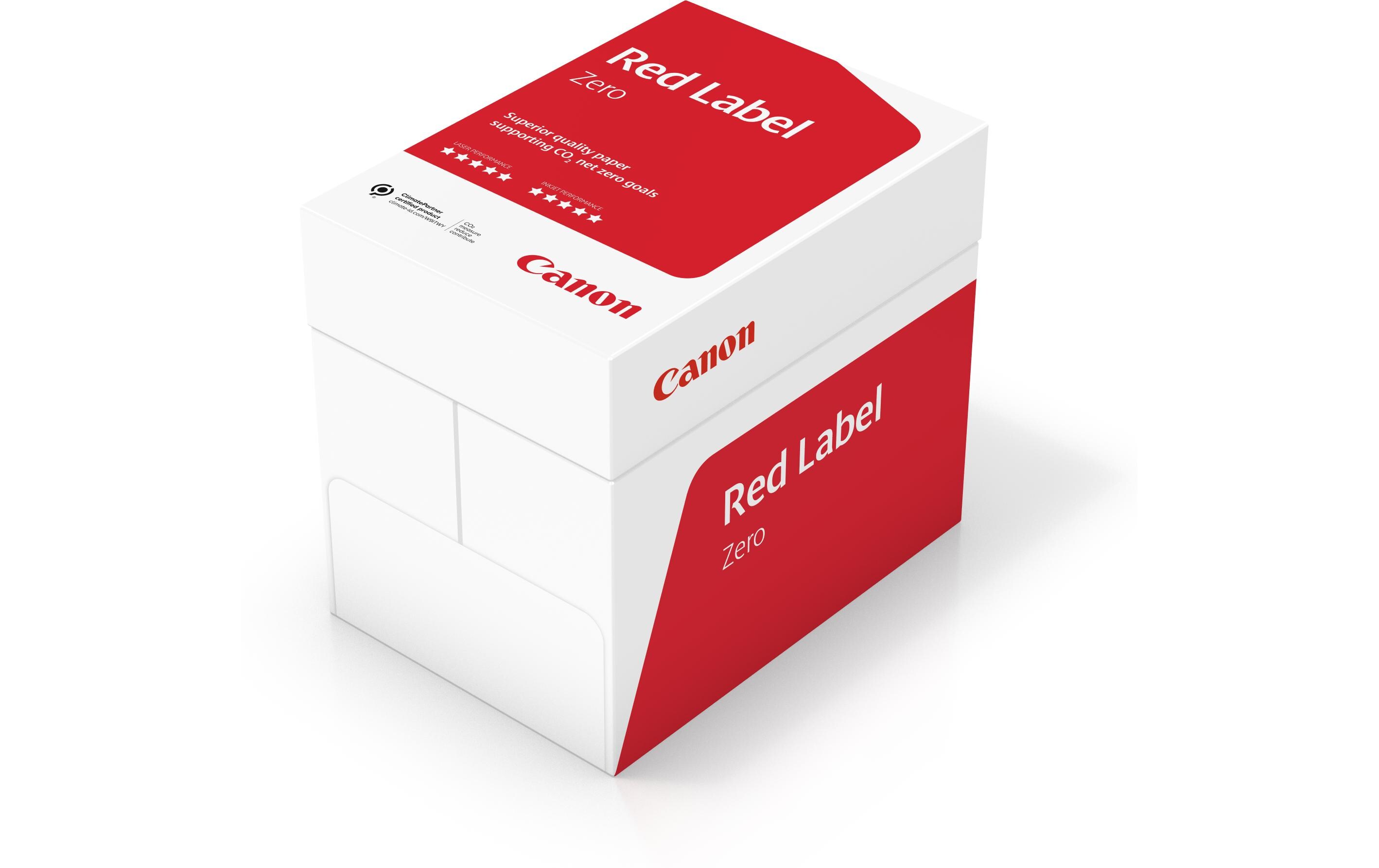 Canon Druckerpapier Red Label Zero A4, Weiss, 80 g/m², 2500 Blatt Canon Druckerpapier Red Label Zero A4, Weiss, 80 g/m², 2500 Blatt