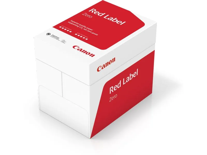 Canon Druckerpapier Red Label Zero A4, Weiss, 80 g/m², 2500 Blatt Canon Druckerpapier Red Label Zero A4, Weiss, 80 g/m², 2500 Blatt