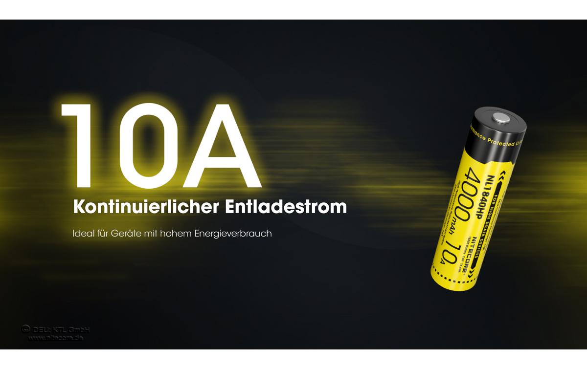Nitecore Akku NL1840HP 4000 mAh