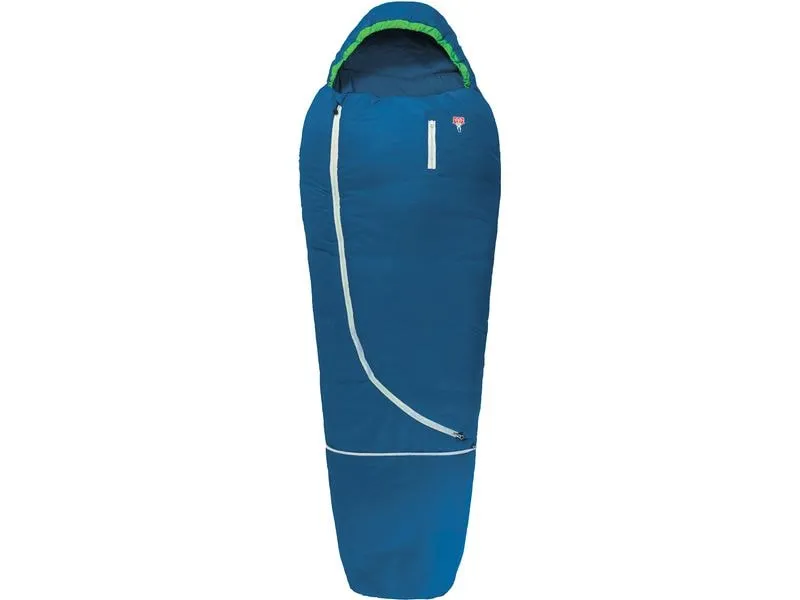 Grüezi Bag Kinderschlafsack Biopod Wolle Kids World Traveller Blue