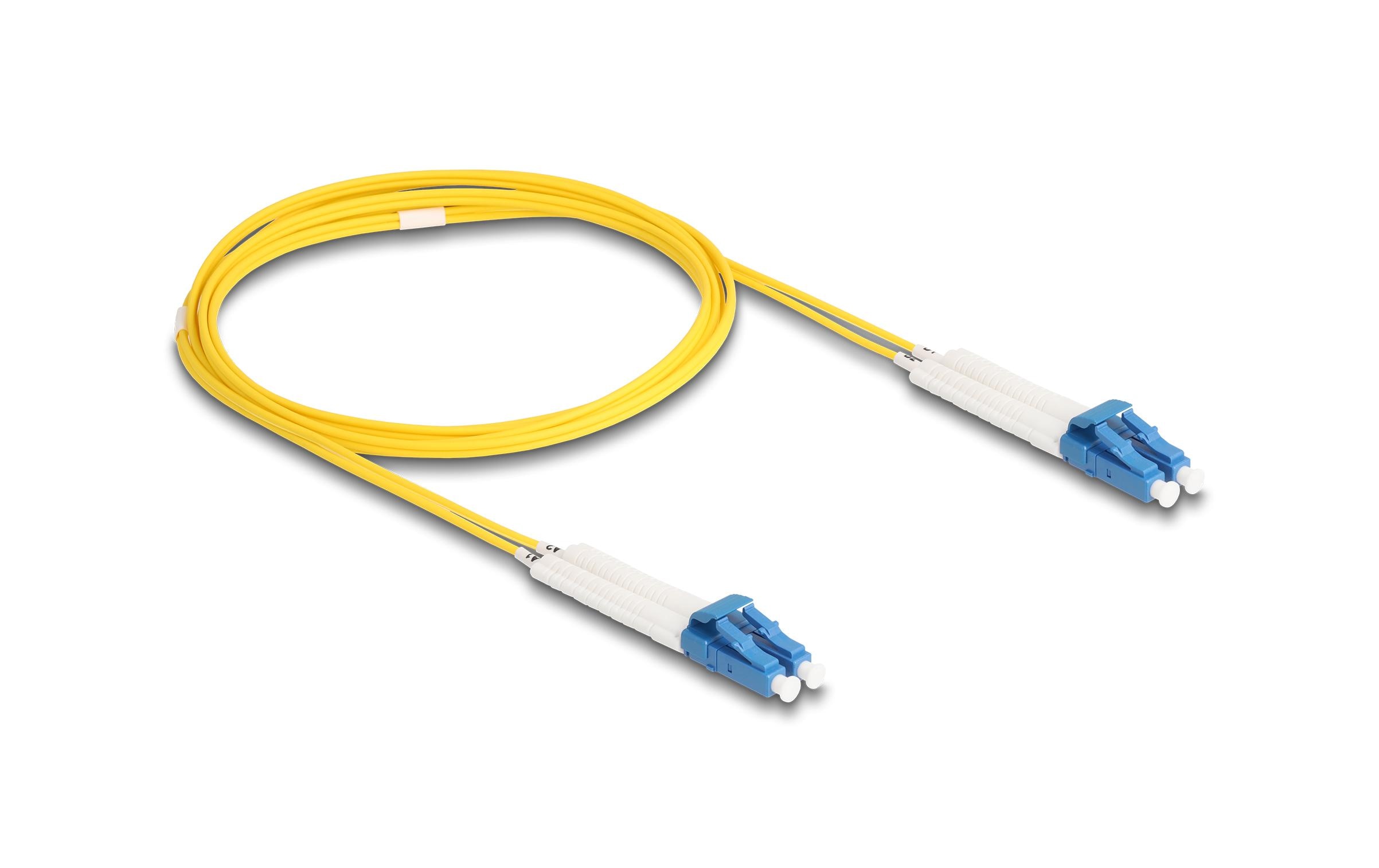 Delock LWL-Patchkabel Singlemode LC – LC, OS2, Duplex, 2 m Delock LWL-Patchkabel Singlemode LC – LC, OS2, Duplex, 2 m