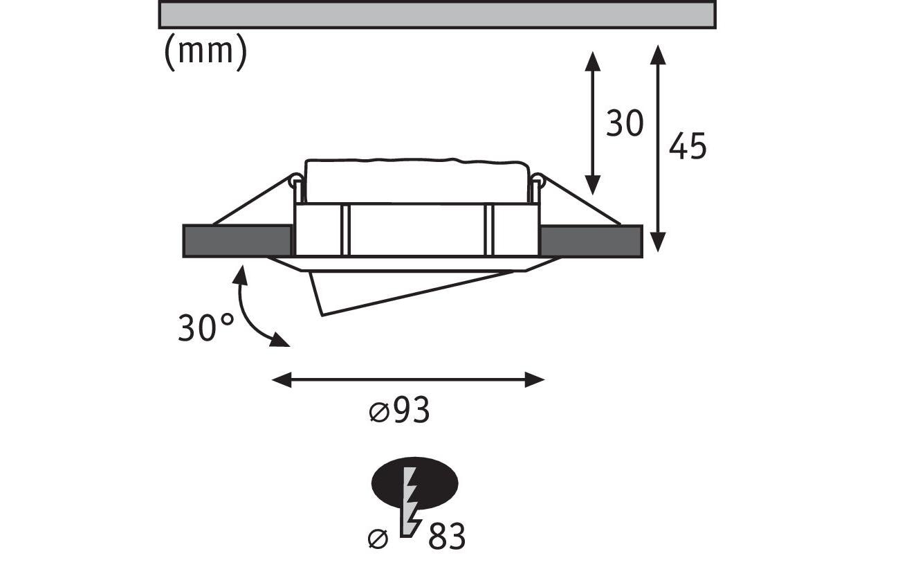 Paulmann Einbauspot Nova Plus Coin Set, 3 x 6 W, 2700 K, Weiss Paulmann Einbauspot Nova Plus Coin Set, 3 x 6 W, 2700 K, Weiss