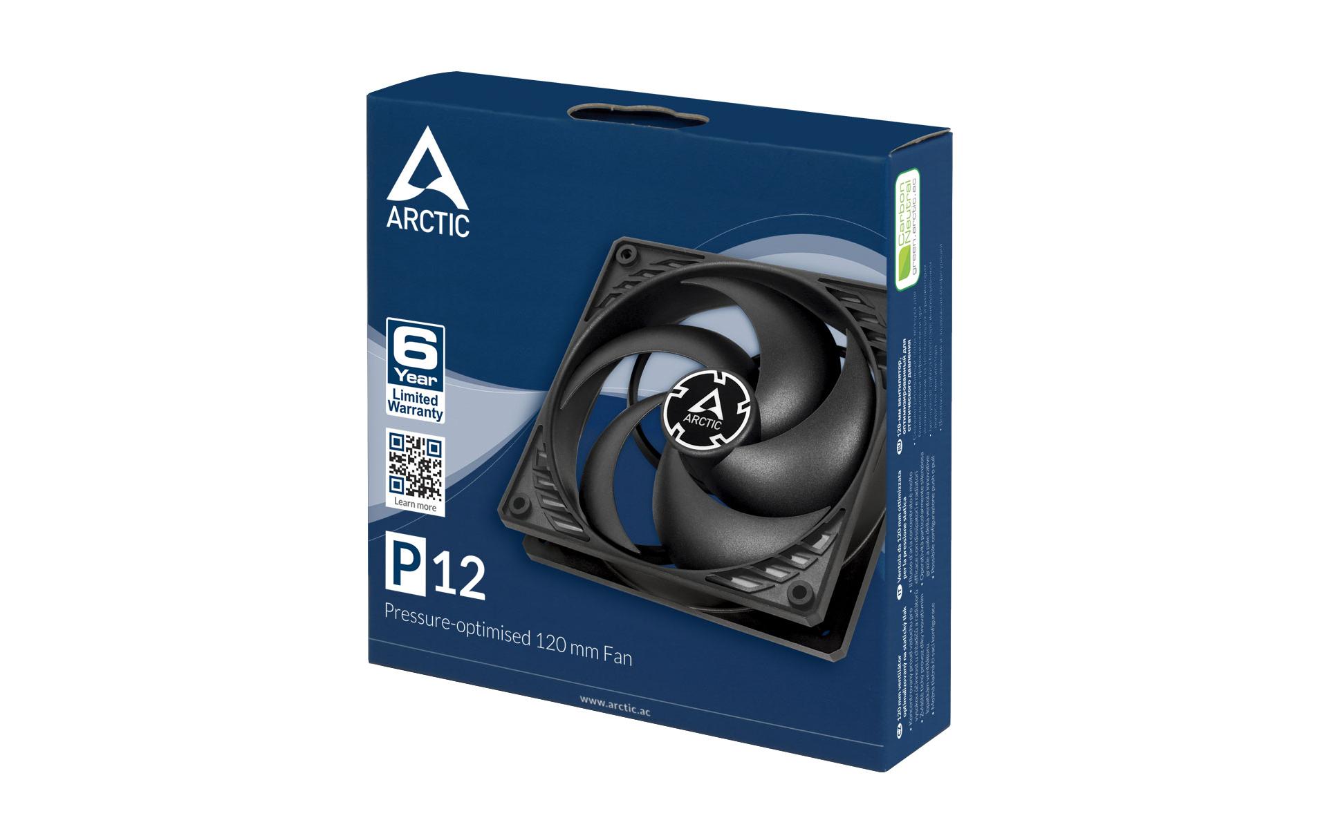 Arctic Cooling PC-Lüfter P12 Schwarz