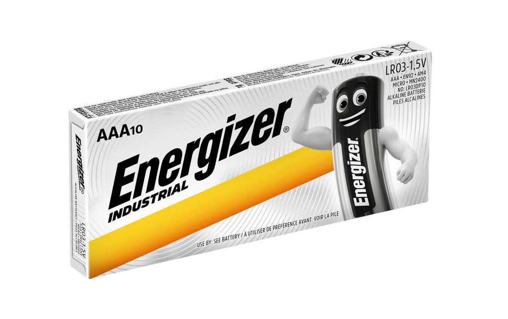 Energizer Batterie Industrial Alkaline AAA LR03, 1 Paket à 10 Stück Energizer Batterie Industrial Alkaline AAA LR03, 1 Paket à 10 Stück
