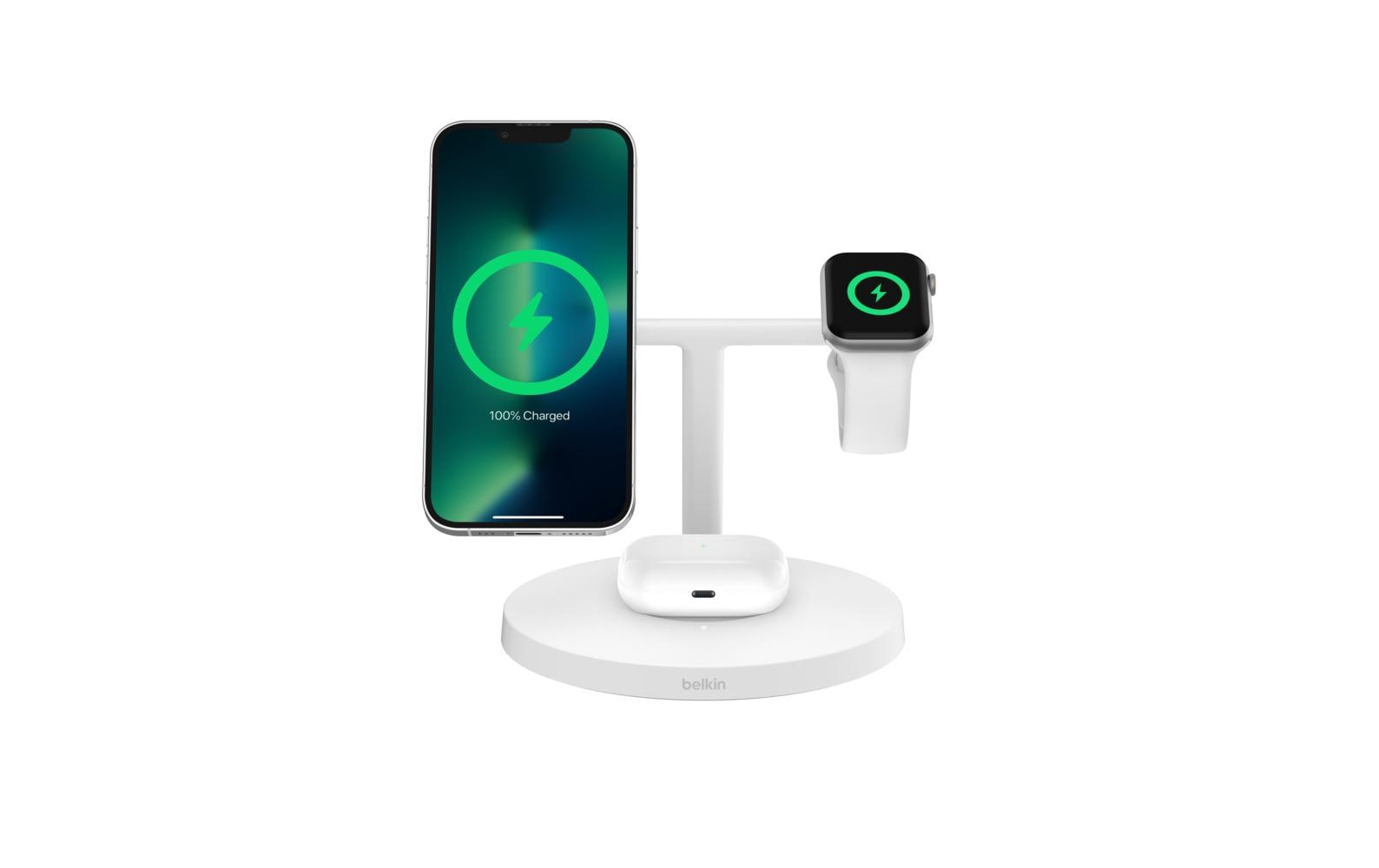 Belkin Wireless Charger BoostCharge Pro 3in1 Weiss
