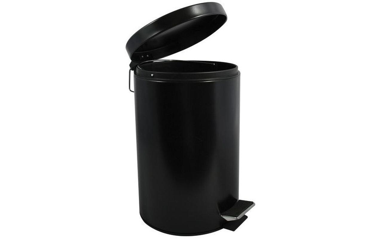 MSV Treteimer 12 l, Schwarz matt/Schwarz