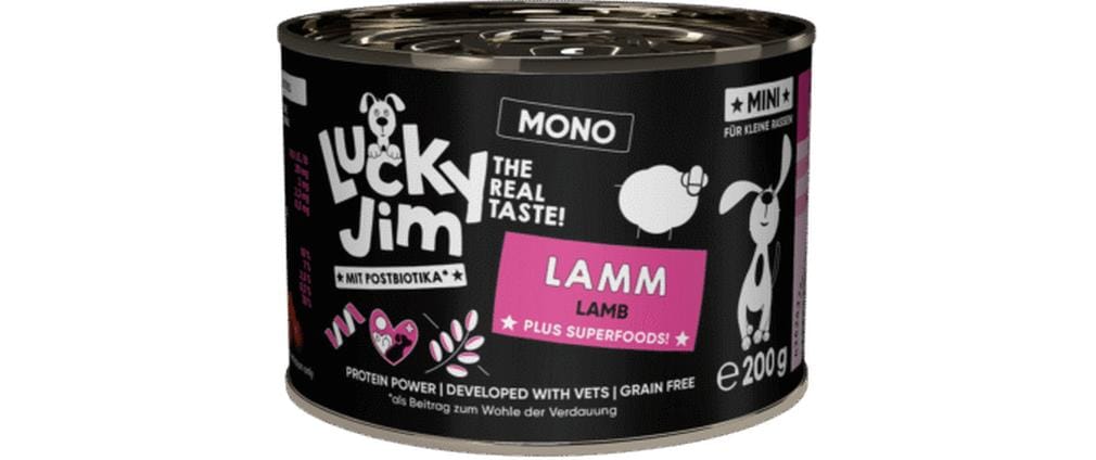Lucky Jim Nassfutter Mini Mono Lamm 200 g