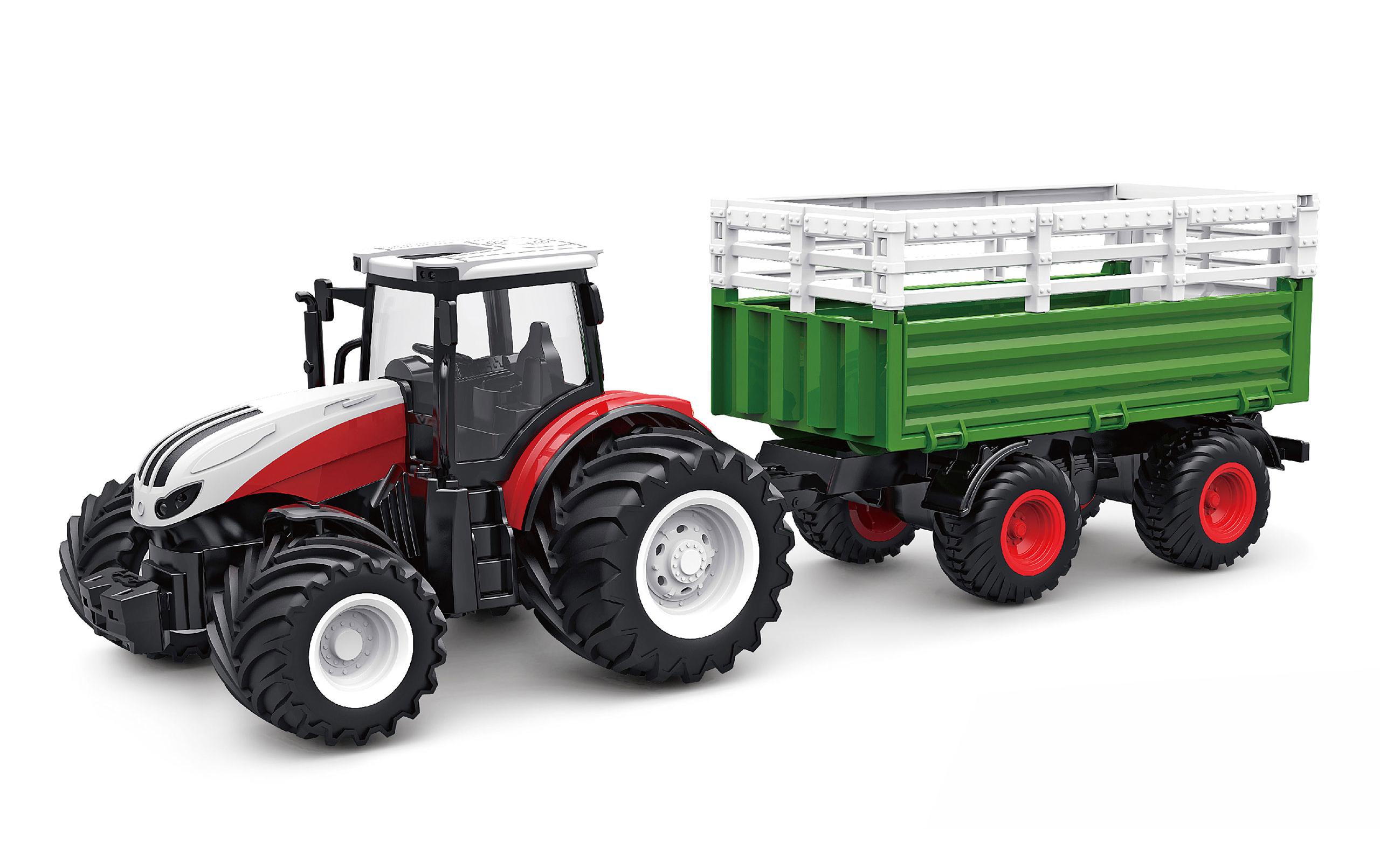 Amewi Traktor mit Viehtransporter RTR, 1:24 Amewi Traktor mit Viehtransporter RTR, 1:24