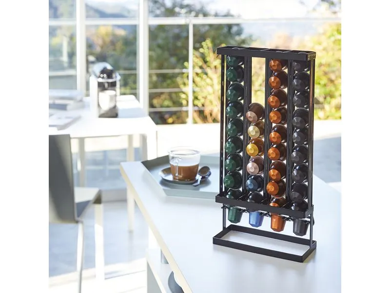 Yamazaki Kapselspender Tower Kapseln, Schwarz