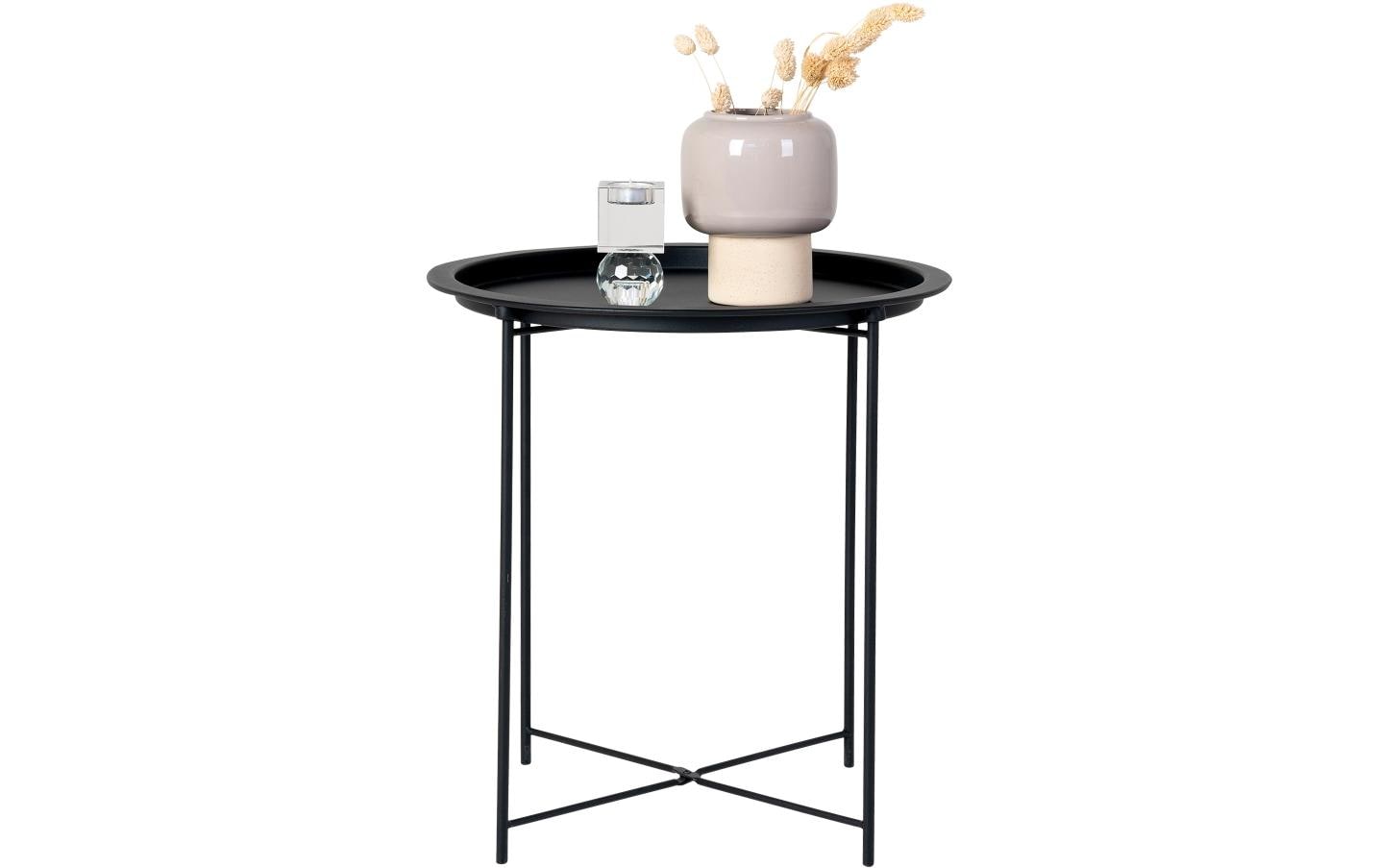 House Nordic Beistelltisch Bastia 50.5 x 46.8 cm, Schwarz