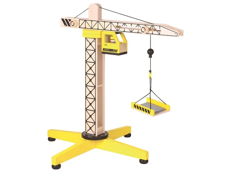 Spielba Holzspielwaren Kran mit Figur Spielba Holzspielwaren Kran mit Figur