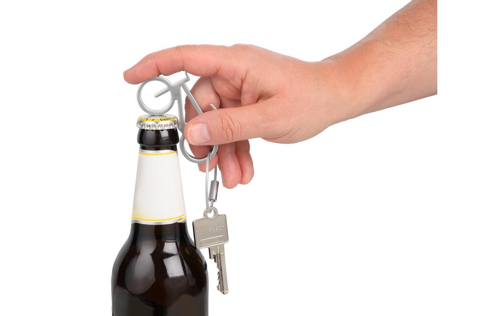 Troika Schlüsselanhänger Fahrrad Drahtesel Silber