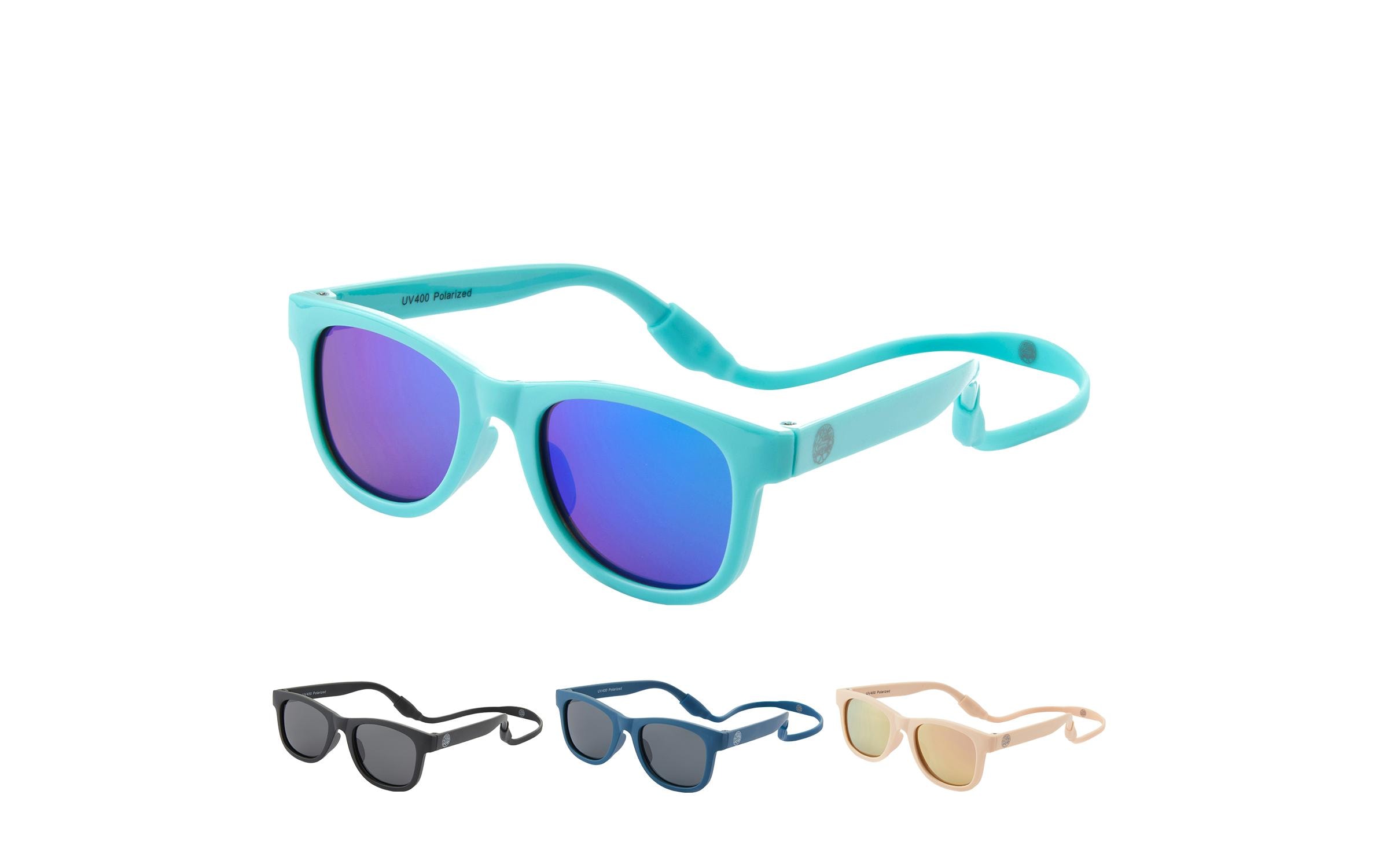 Baby Sunnies Baby-Sonnenbrille mit Band Hellblau Baby Sunnies Baby-Sonnenbrille mit Band Hellblau