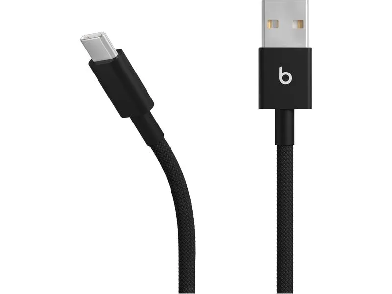 Apple Beats USB-A auf USB-C gewebtes Kabel, schwarz, 15W 1.5 m, 2er-Pack